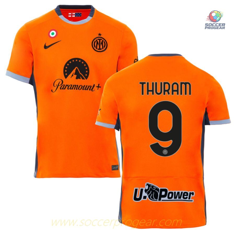 Inter Milan Football Jersey 2023 2024 Third Thuram