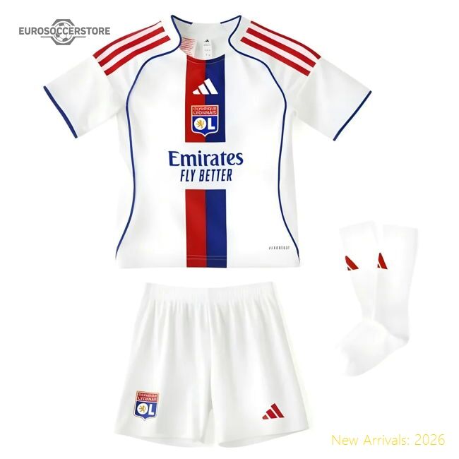 Premium 2025-2026 Olympique Lyon Home Mini Kit (Maitland Niles 98)