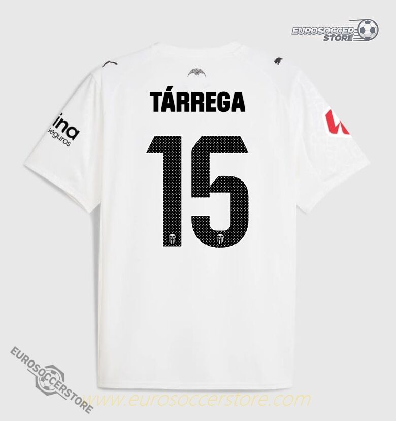 Valencia CF 25-26 Home TÁRREGA 15 Jersey