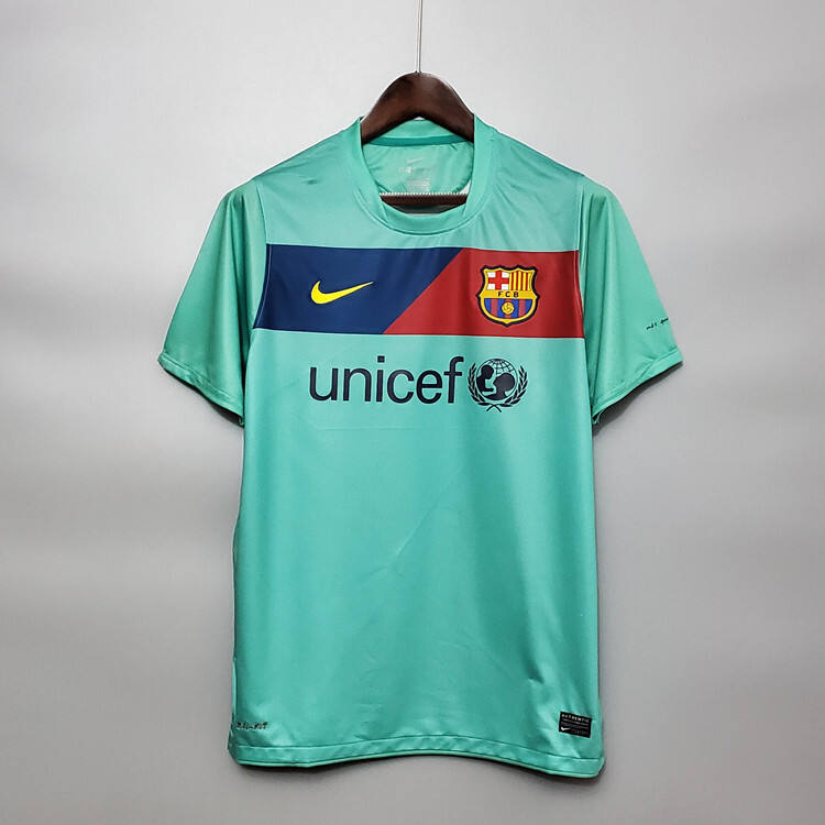 Barcelona FC 1011 Green Retro Shirt - Official Replica 12086