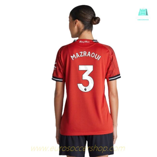 2025-2026 Man Utd Authentic Home Shirt (Womens) (Mazraoui 3)