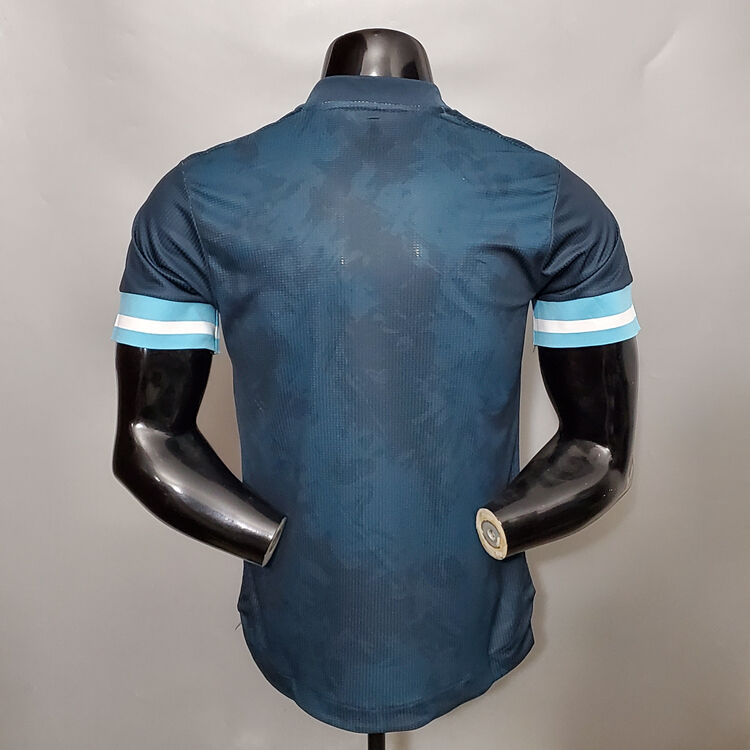Breathable COPA AMERICA 2021 ARGENTINA SOCCER JERSEY 20-21 DARK BLUE