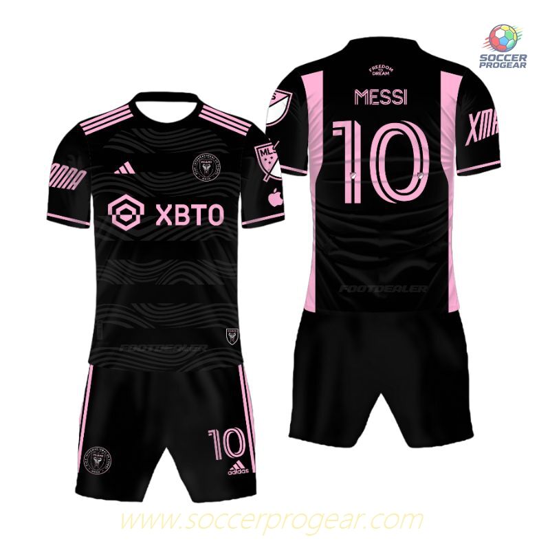 Inter Miami Messi Youth Football Kit Football Shirt 2022 2023 Away