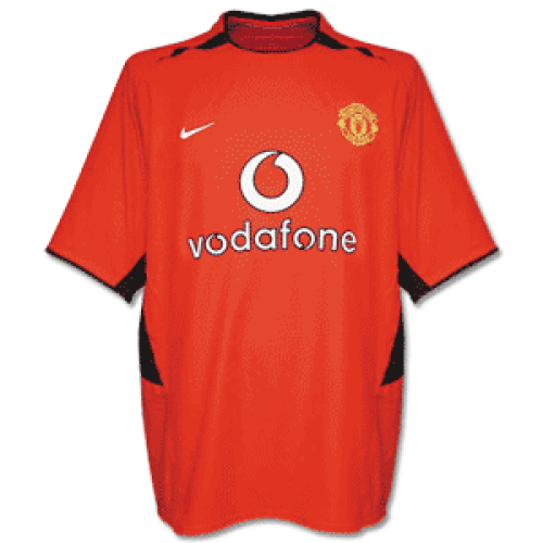 02-03 MANCHESTER UNITED HOME RETRO SOCCER JERSEY SHIRT - Official