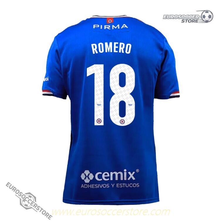 Cruz Azul 25-26 Home ROMERO 18 Jersey