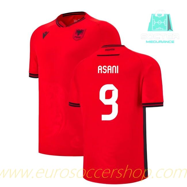 2025-26 Edition Albanian NT Home Jersey Genuine (Asani 9)