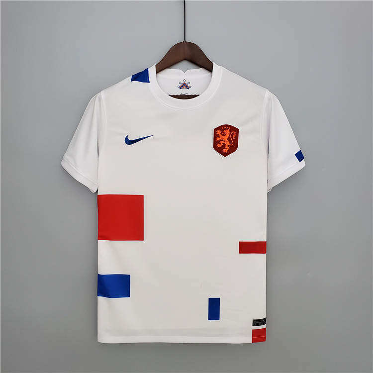 2022 Netherlands Soccer Shirt Away White Football Shirt - Official