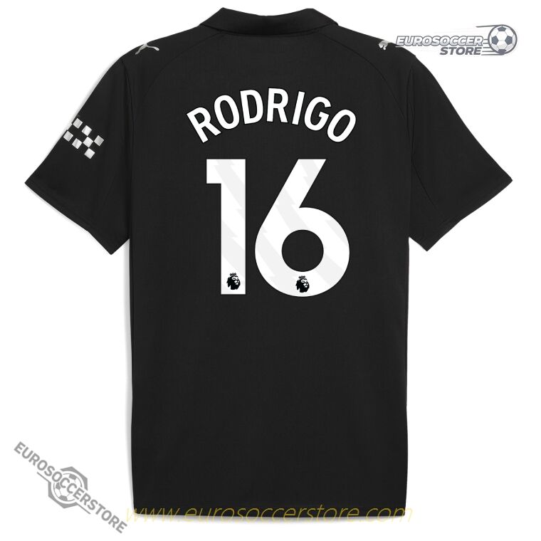 Rodrigo's 16号 Away Jersey for Manchester City in the 25-26 season