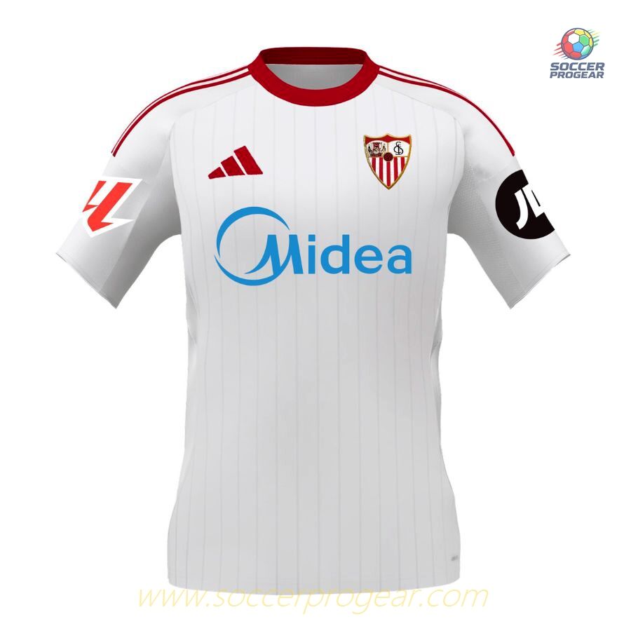 Sevilla FC Home Youth Jersey Set Team Shirt 2025-26 Edition