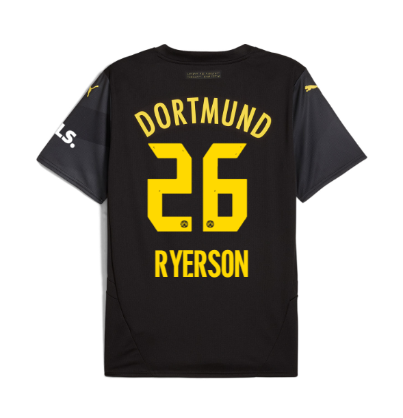 Away Jersey 24-25 of Borussia Dortmund, featuring Ryerson with the number 26