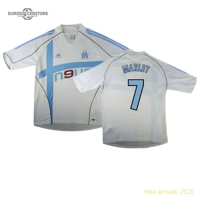 Supporter Marseille 2004-05 Home Shirt ((Excellent) L) (Marlet 7)