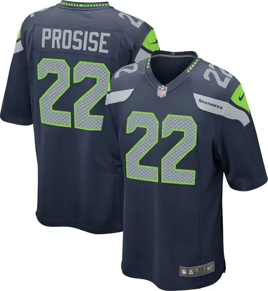 Seattle Seahawks Prosise Seattle Game Jersey - Navy | NFL Player Je...