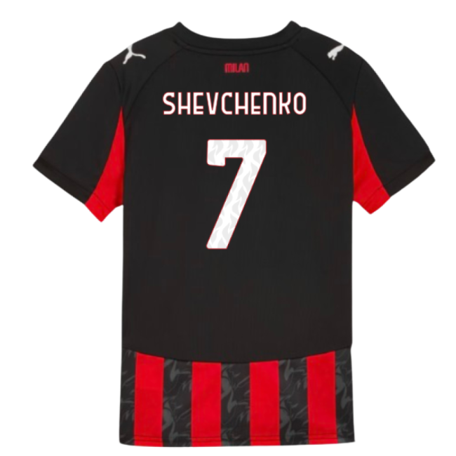 2025-2026 AC Milan Club Home Uniform (Kids)