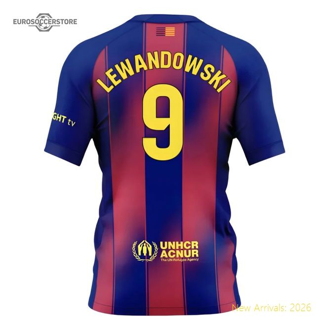 Elite Home Barcelona Lewandowski Jersey 2025-2026 Moisture-wicking