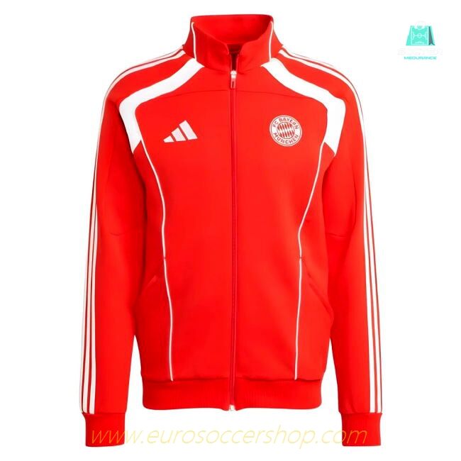 2025-2026 Bayern Munich UBP Doubleknit Track Top (Red)