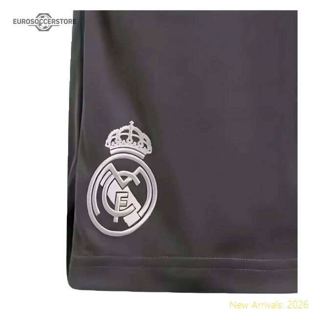 2024-2025 Real Madrid Third Shorts (charcoal) - Kids - Unique Style