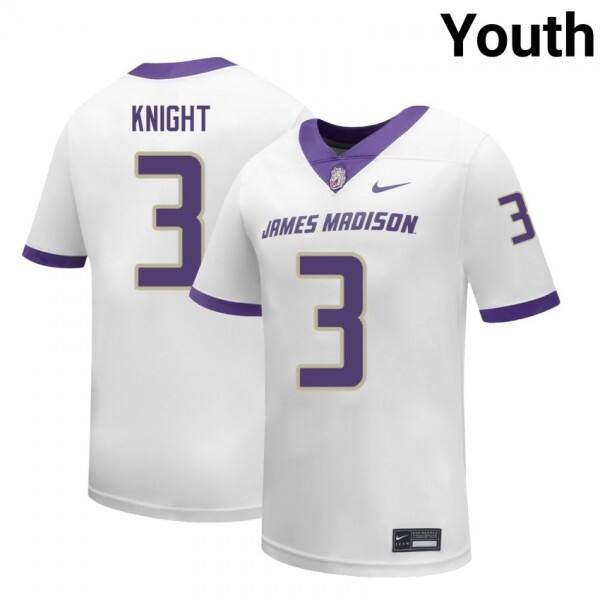 Youth College Football Power #3 Wayne Knight White Authentic Jersey