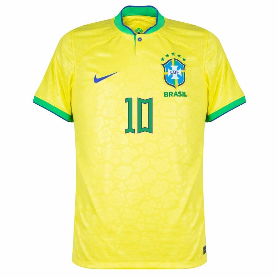 NEYMAR JR 2022 WORLD CUP BRAZIL Official HOME KIDS JERSEY