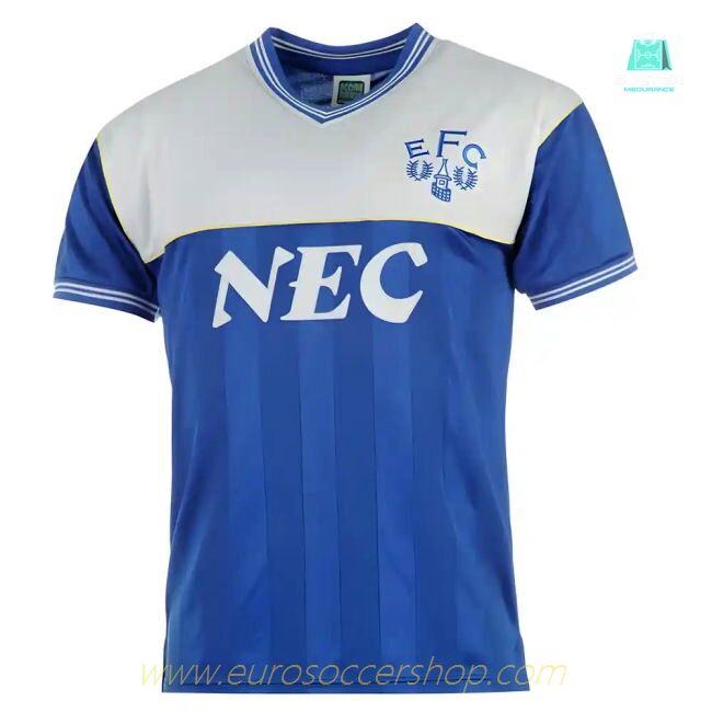 Score Draw Everton 1986 Home Shirt (Your Name)