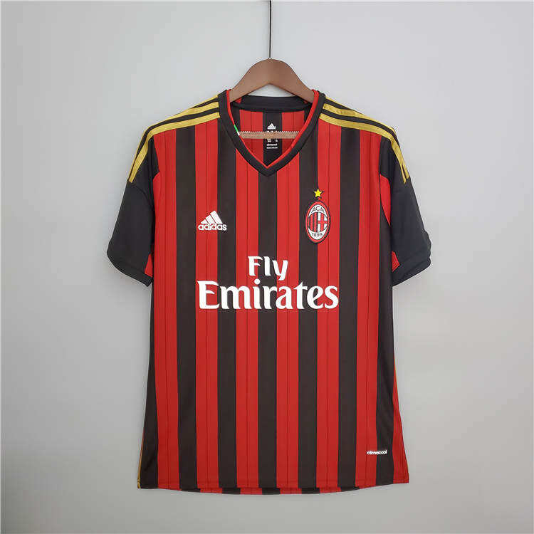 AC Milan 13-14 Retro Home Football Shirt Soccer Jersey - Official