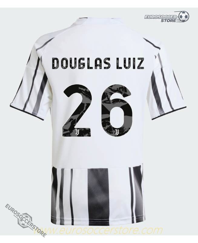Juventus 25-26 Season Home Jersey, Featuring Player DOUGLAS LUIZ with Number 26
