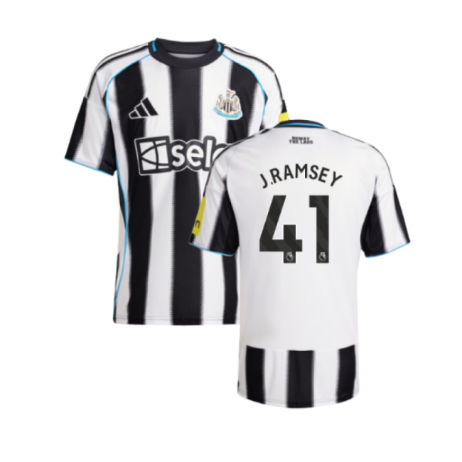 Authentic 2025-2026 Newcastle Home Shirt (j.ramsey 41) - Premium