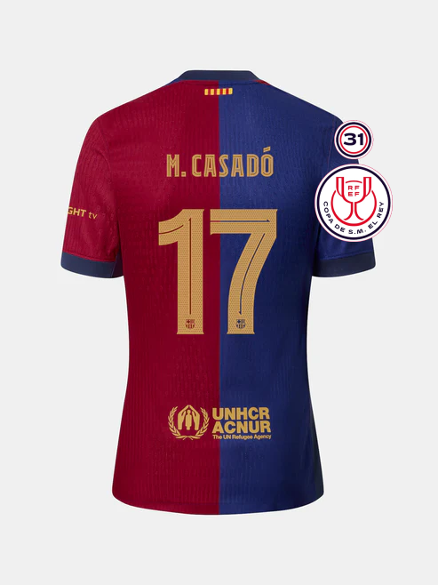 M. CASADÓ's 17 Jersey for Barcelona in the 24-25 Copa Del Rey Final