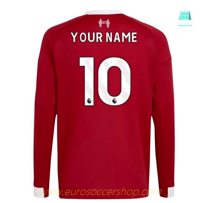 2025-2026 Liverpool Long Sleeve Home Shirt (Kids) (Your Name)