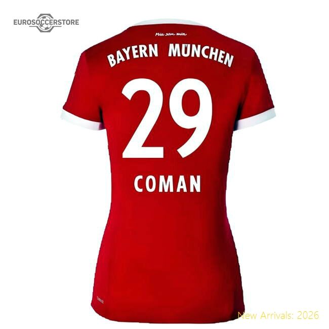 Match-Day Bayern Munich 2017-18 Womens Home Shirt (Xl) ((Excellent) Xl) (Coman