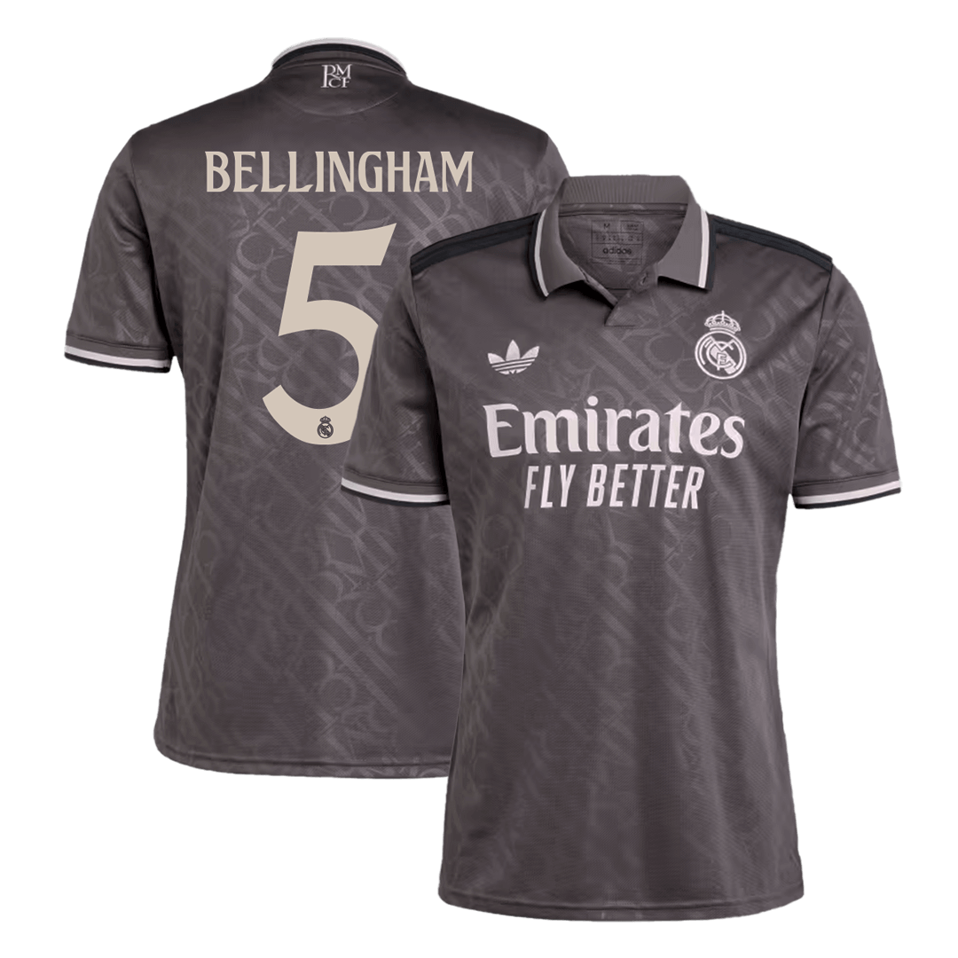 BELLINGHAM #5 Real Madrid Third Away Soccer Jersey 2024/25Authentic Ki