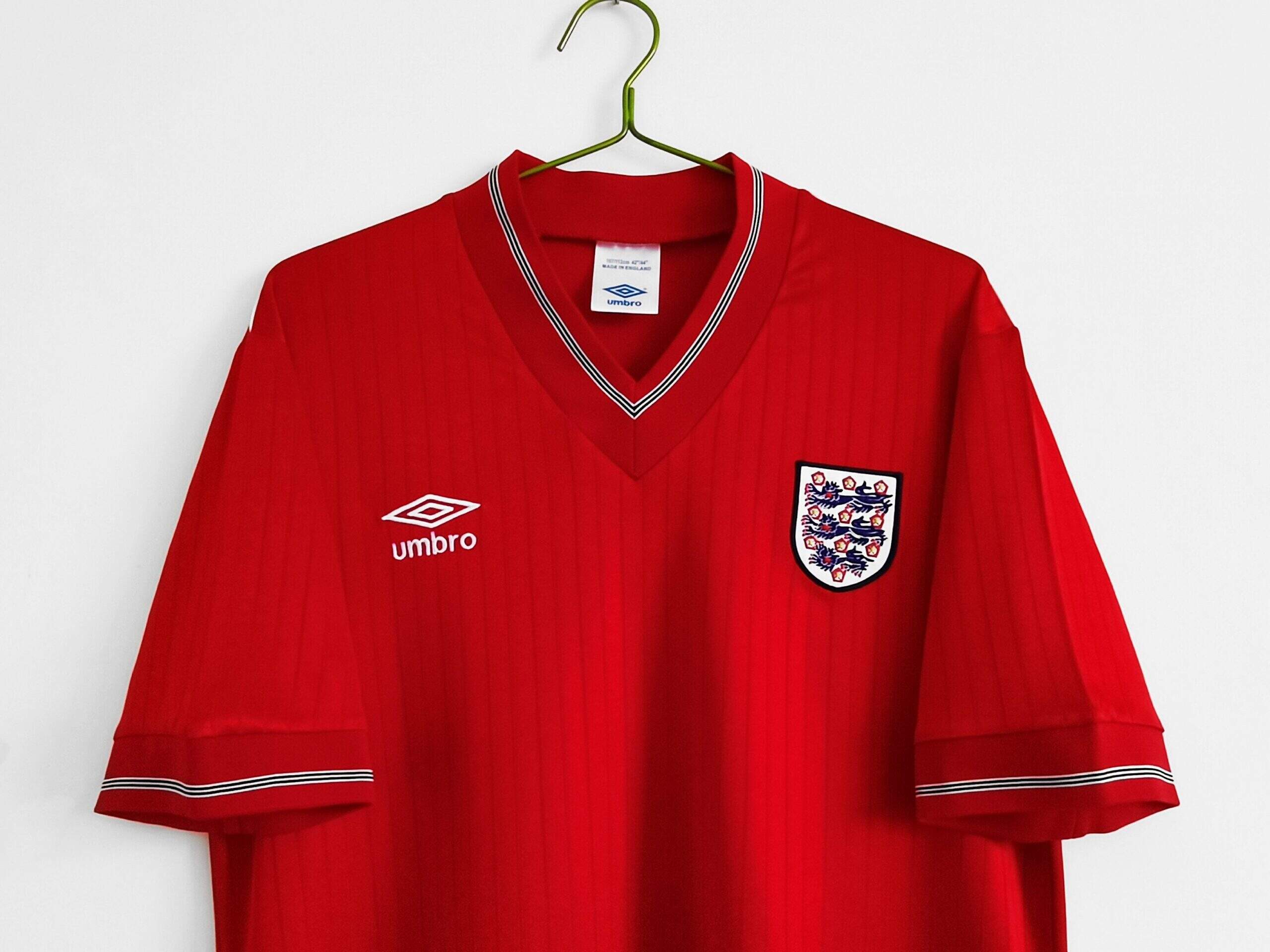 1984/87 England home kit red