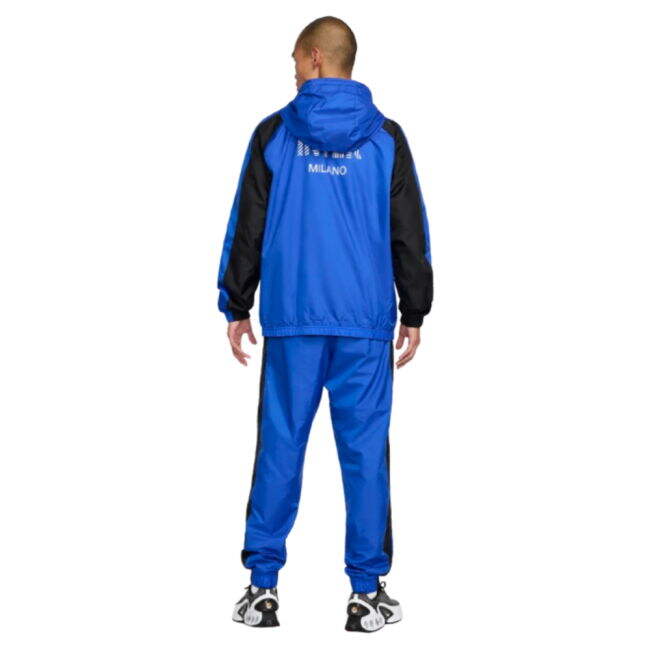 2024-2025 Inter Milan Home Hooded Woven Tracksuit (Blue)