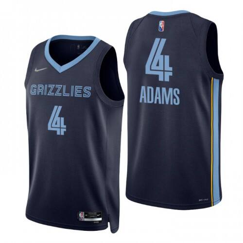 Nike Memphis Grizzlies #4 Steven Adams Navy Mens 2021-22 NBA 75th Anniversary Diamond Swingman Jersey ¨C Icon Edition Mens