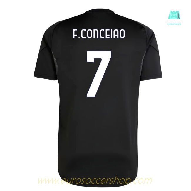 2025-2026 Juventus Training Shirt (Black) (F.Conceiao 7)