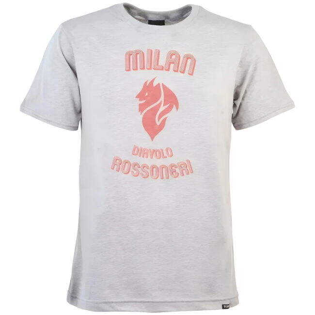 AC Milan Rossoneri Diavolo - Grey Marl official style T-Shirt (Adult