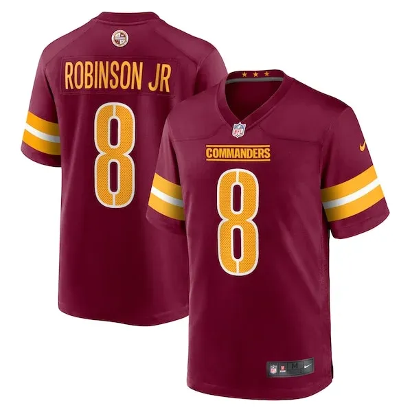 None Brian Robinson Game Jersey - Burgundy | NFL Player Jersey