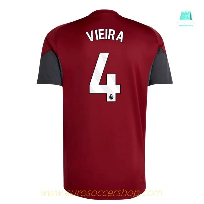 2025-2026 Arsenal EU Training Jersey (Burgundy) (Vieira 4)