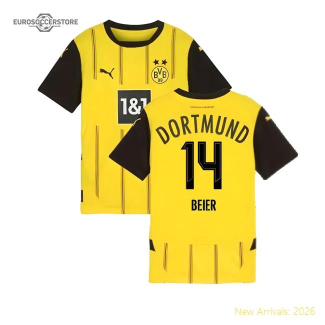 2024-2025 Borussia Dortmund Home Shirt (kids) (beier 14)