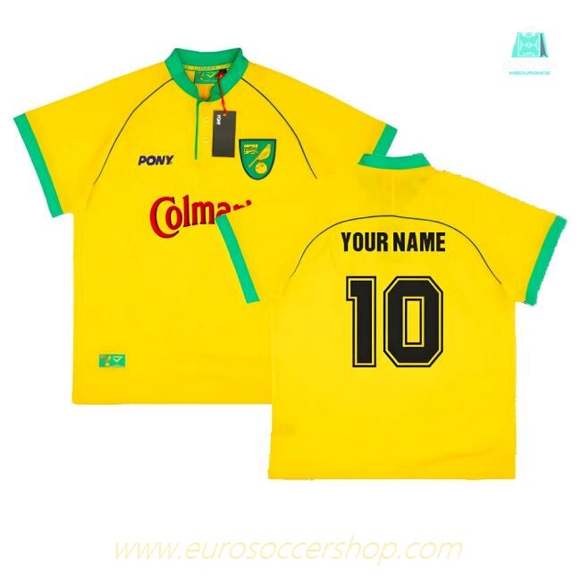 1997-1999 Norwich City Home Pony Reissue Shirt (Your Name)