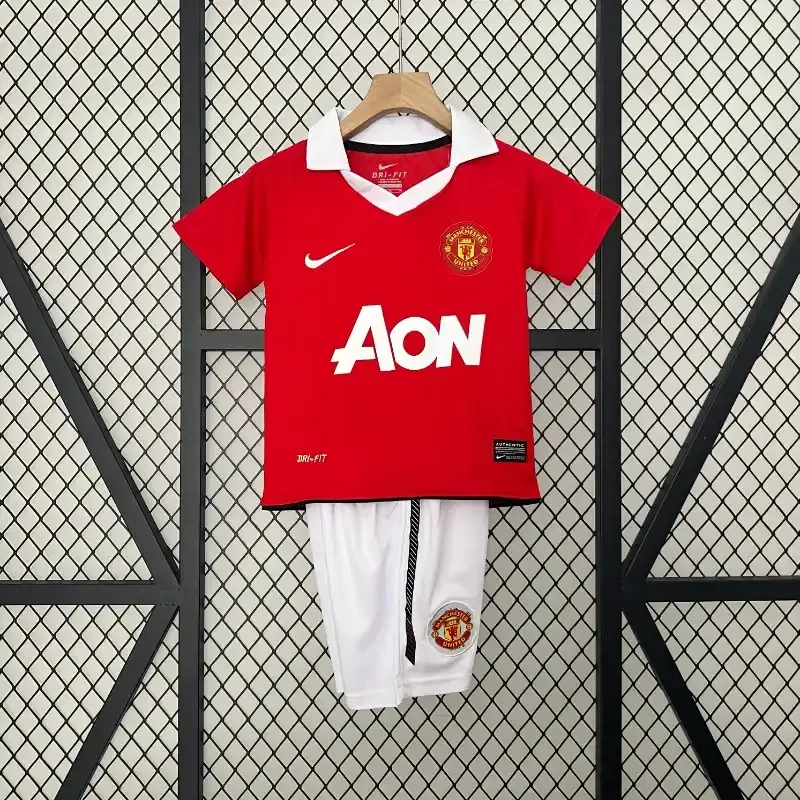 2010-2011 Kids Manchester United Jersey retro kit