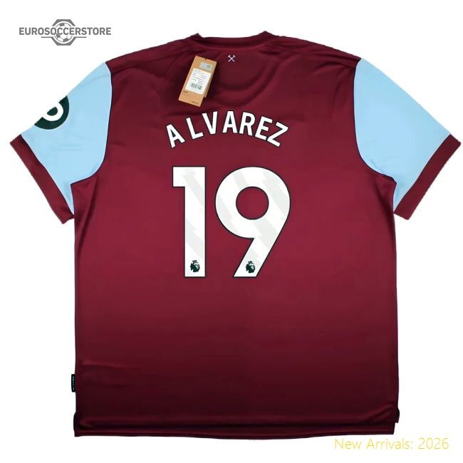 Exceptional 2023-2024 West Ham United Home Shirt (alvarez 19)