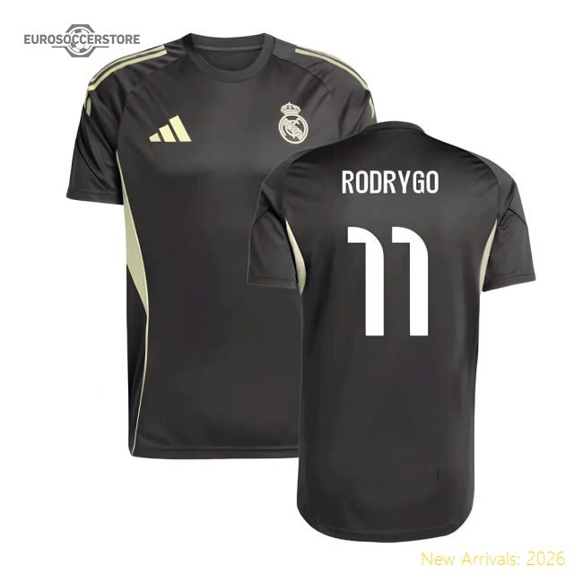 2025-2026 Real Madrid Training Jersey (utility Grey) (rodrygo 11)