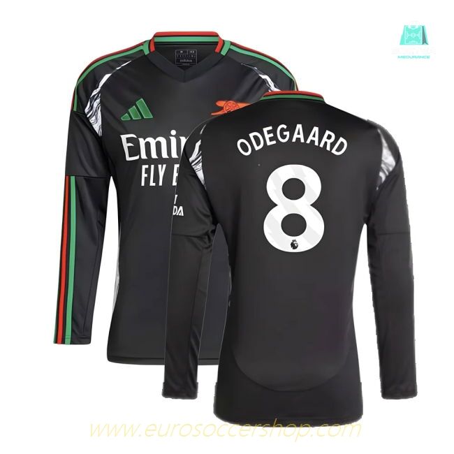 2024-2025 Arsenal Away Long Sleeve Shirt (Odegaard 8)