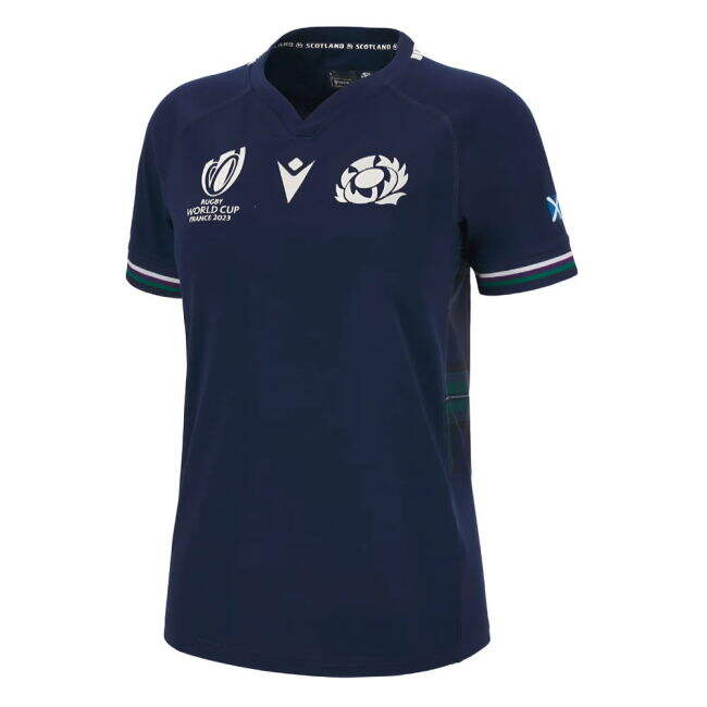 Chic Scotland RWC 2023 Home Rugby Poly Replica Shirt (Ladies) (Your...