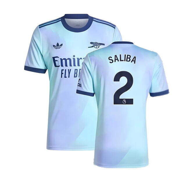 Fan Gear Arsenal Arsenal Third Shirt Saliba #2 Match Quality New R...