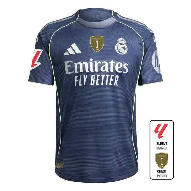 Player Version Real Madrid Away Soccer Jersey 2025/26 Authentic Kit