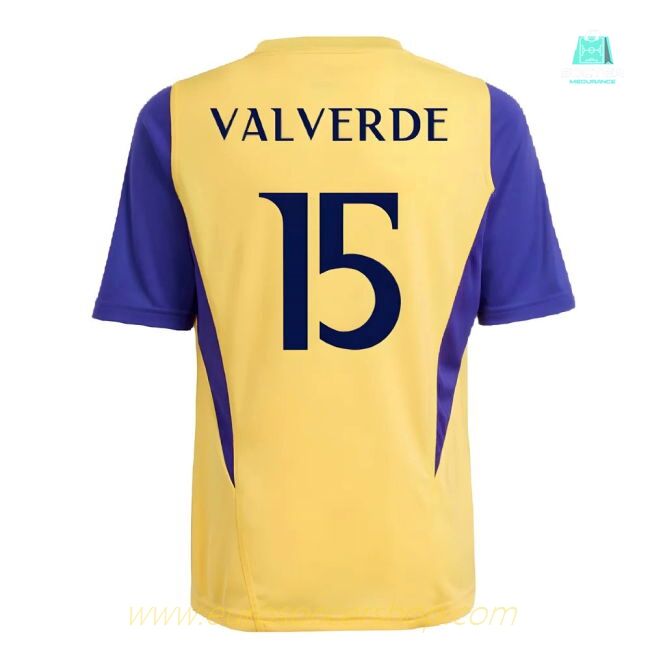 2023-2024 Real Madrid Training Shirt (Spark) - Kids (Valverde 15)