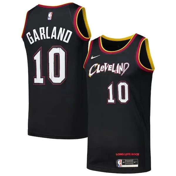 Darius Garland CLE Championship Basketball Jersey - Black