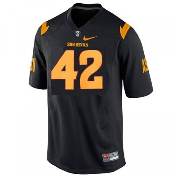 Men Elite Program #42 Black Men Black Top-quality Jersey