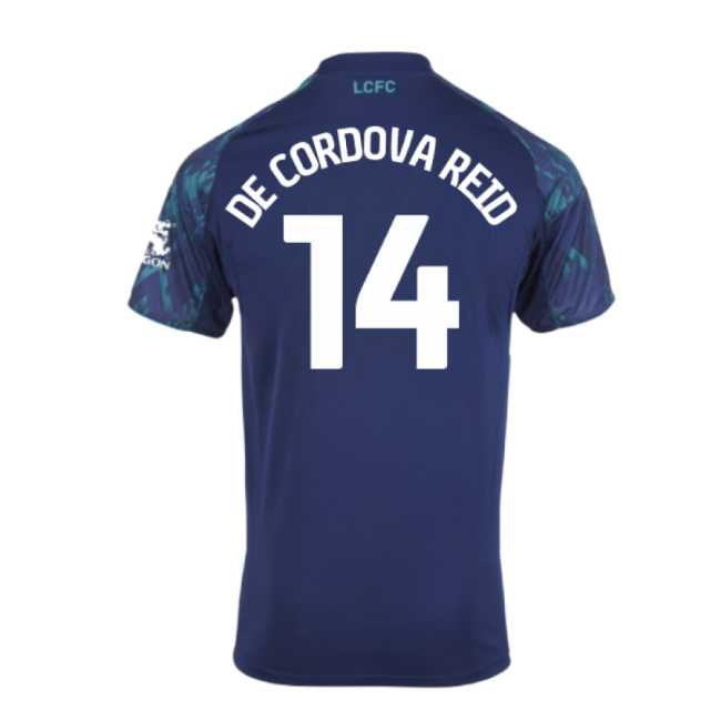 Authentic 2025-2026 Leicester City Away Shirt (De Cordova Reid 14)